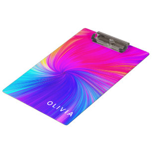 Vibrant Color Aesthetic Pattern Clipboard