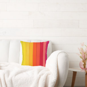 Vibrant Color Aesthetic Pattern Decorative Throw Pillow