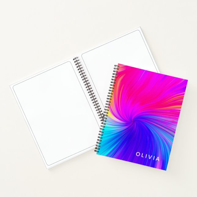 Vibrant Color Aesthetic Pattern Notebook (Inside)