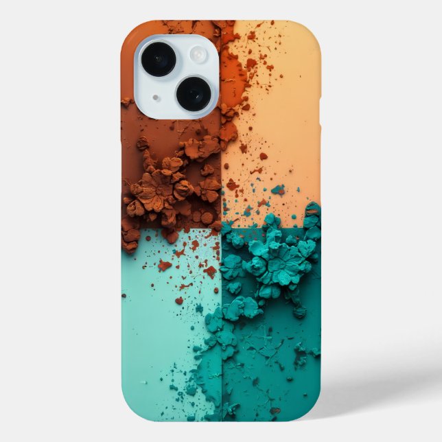 Vibrant Color Block iPhone case (Back)