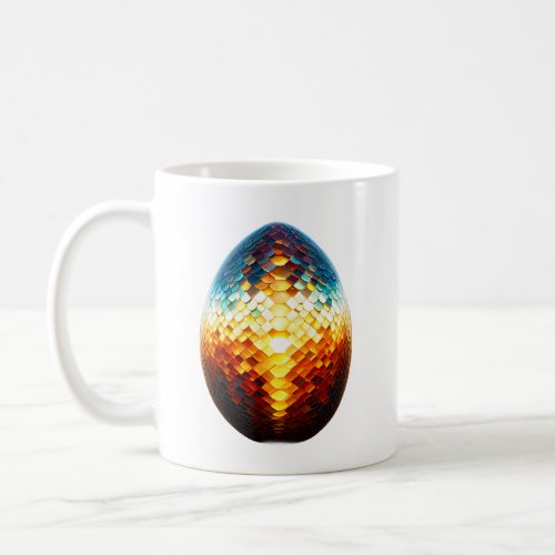 Vibrant color egg coffee mug