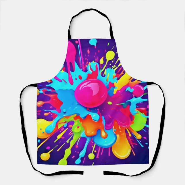 Vibrant Color Explosion: A Visual Feast Apron (Front)