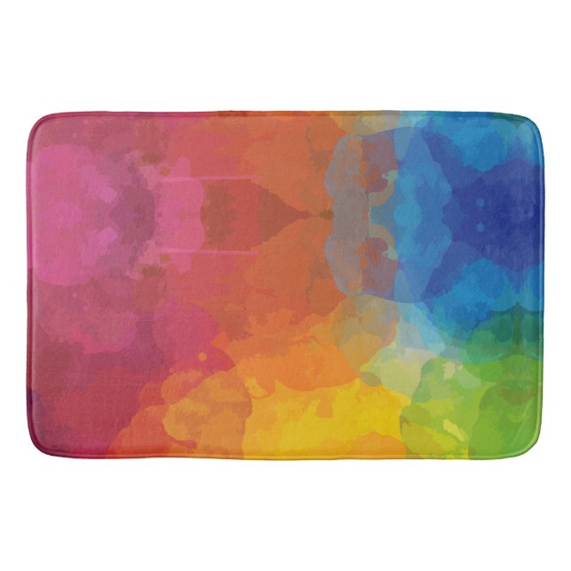 Vibrant Color Explosions Bath Mat (Front)