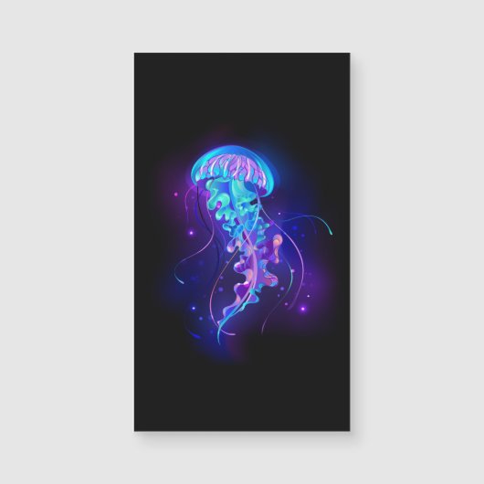 Vibrant Color Glowing Jellyfish (Front)