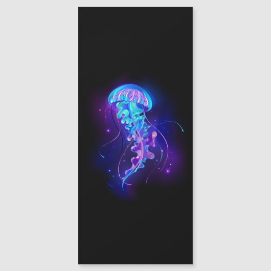 Vibrant Color Glowing Jellyfish (Front)