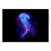 Vibrant Color Glowing Jellyfish (Front Horizontal)