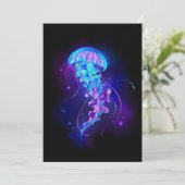 Vibrant Color Glowing Jellyfish (Standing Front)