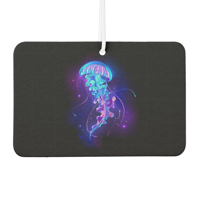 Vibrant Color Glowing Jellyfish Air Freshener (Front)