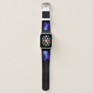 Vibrant Color Glowing Jellyfish Apple Watch Band