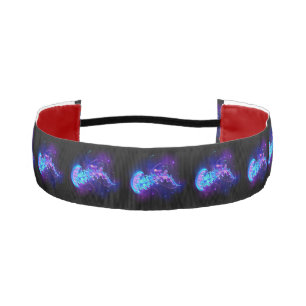 Vibrant Color Glowing Jellyfish Athletic Headband