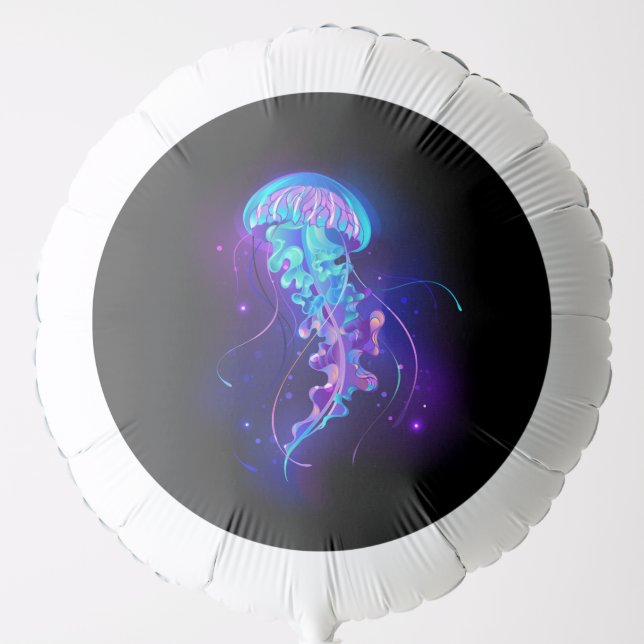 Vibrant Color Glowing Jellyfish Balloon (Front)