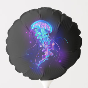 Vibrant Color Glowing Jellyfish Balloon