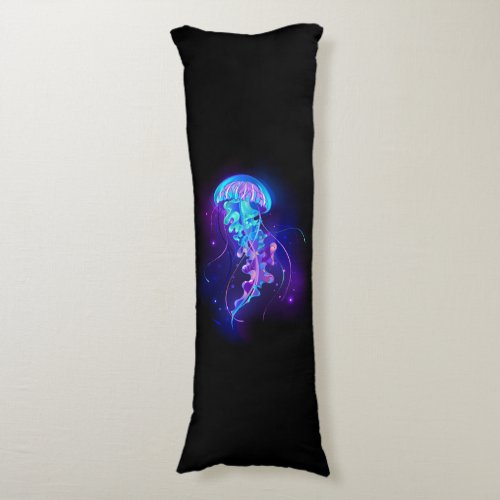 Vibrant Color Glowing Jellyfish Body Pillow