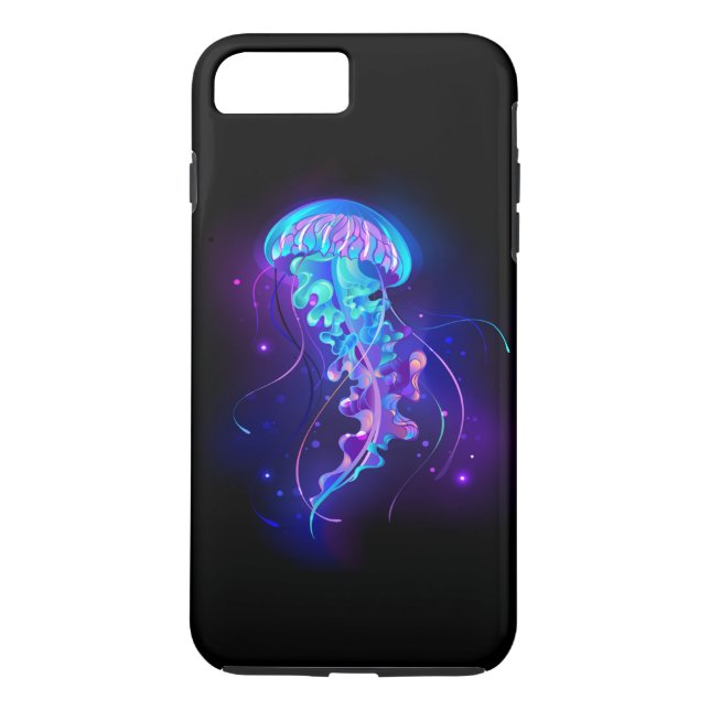Vibrant Color Glowing Jellyfish Case-Mate iPhone Case (Back)