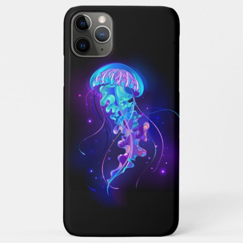 Vibrant Color Glowing Jellyfish iPhone 11 Pro Max Case