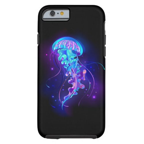 Vibrant Color Glowing Jellyfish Tough iPhone 6 Case