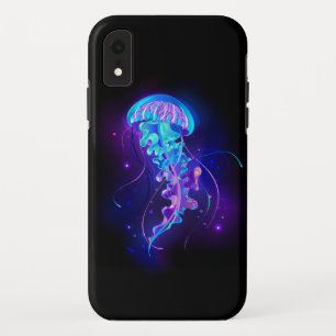 Vibrant Color Glowing Jellyfish iPhone XR Case