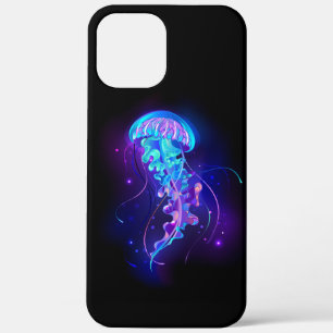 Vibrant Color Glowing Jellyfish iPhone 12 Pro Max Case