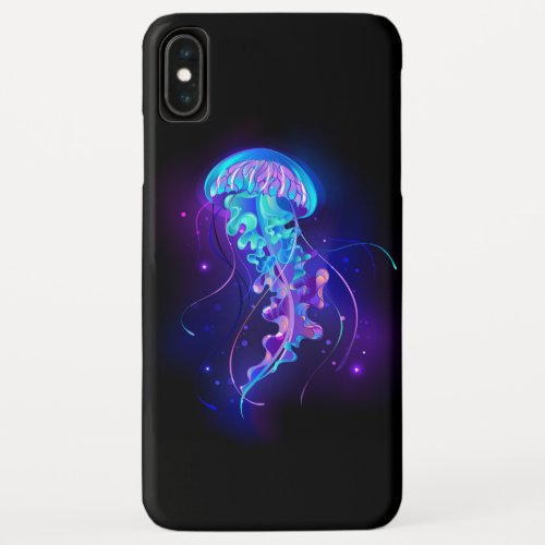 Vibrant Color Glowing Jellyfish iPhone XS Max Case
