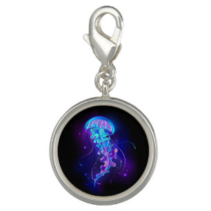 Vibrant Color Glowing Jellyfish Charm