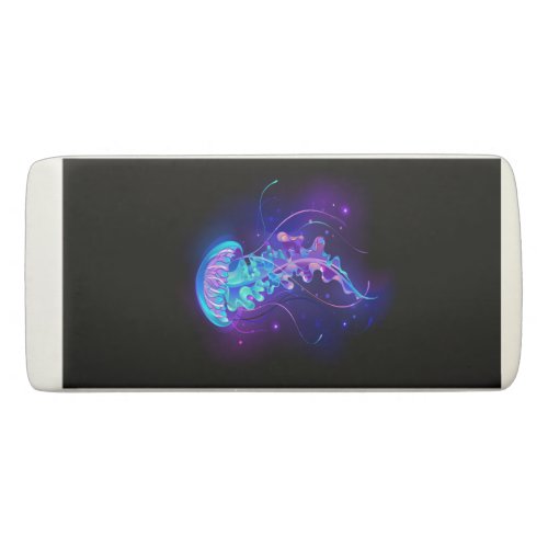 Vibrant Color Glowing Jellyfish Eraser