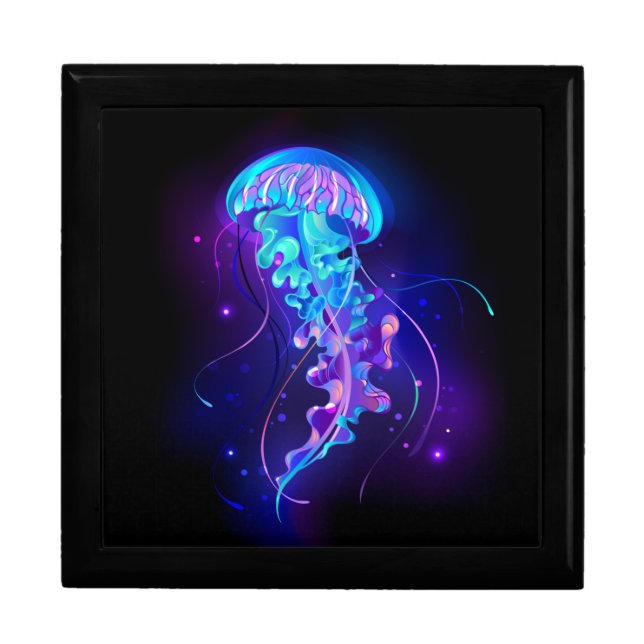 Vibrant Color Glowing Jellyfish Gift Box (Front)