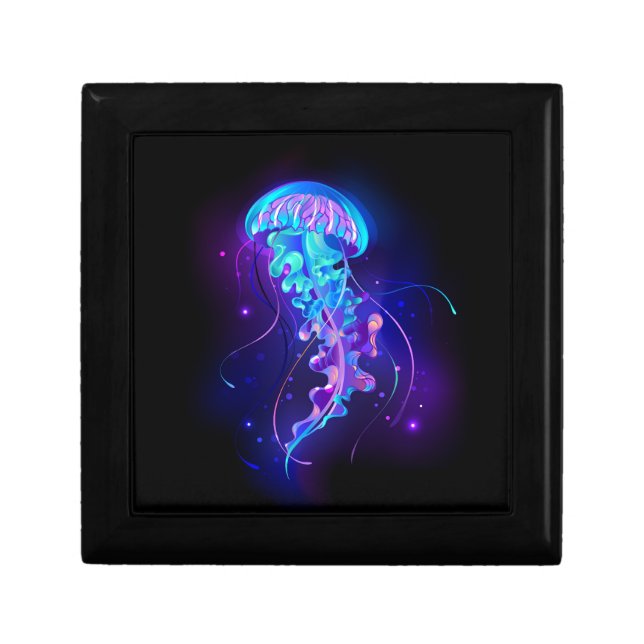 Vibrant Color Glowing Jellyfish Gift Box (Front)