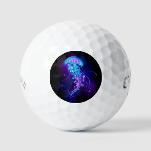 Vibrant Color Glowing Jellyfish Golf Balls