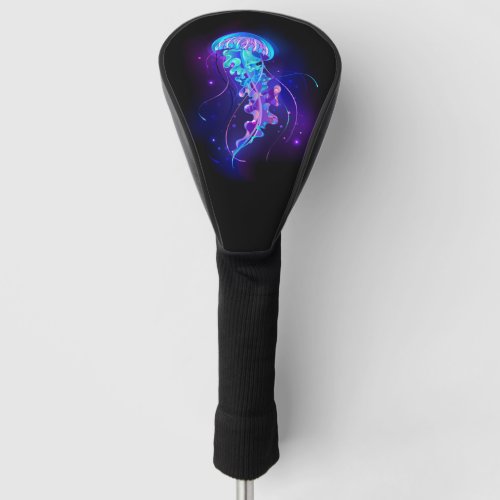 Vibrant Color Glowing Jellyfish Golf Head Cover