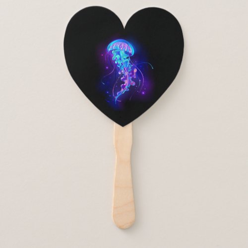 Vibrant Color Glowing Jellyfish Hand Fan