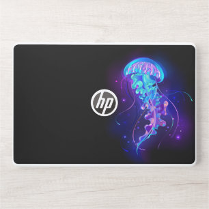 Vibrant Color Glowing Jellyfish HP Laptop Skin