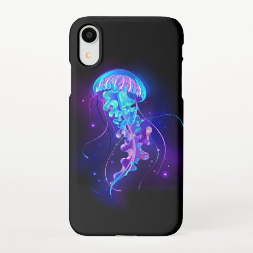 Vibrant Color Glowing Jellyfish iPhone XR Case