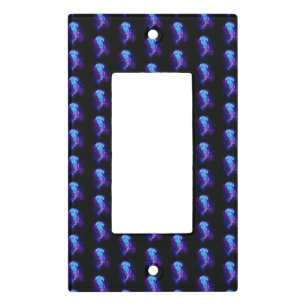 Vibrant Color Glowing Jellyfish Light Switch Cover