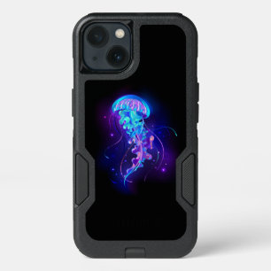 Vibrant Color Glowing Jellyfish iPhone 13 Case
