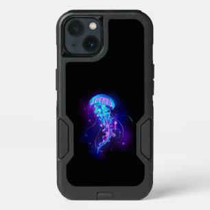 Vibrant Color Glowing Jellyfish iPhone 13 Case