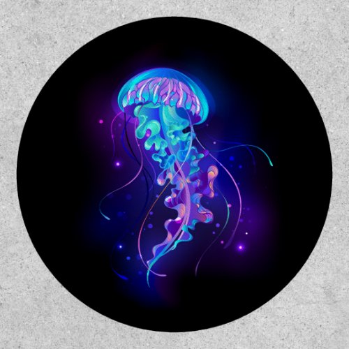 Vibrant Color Glowing Jellyfish Patch