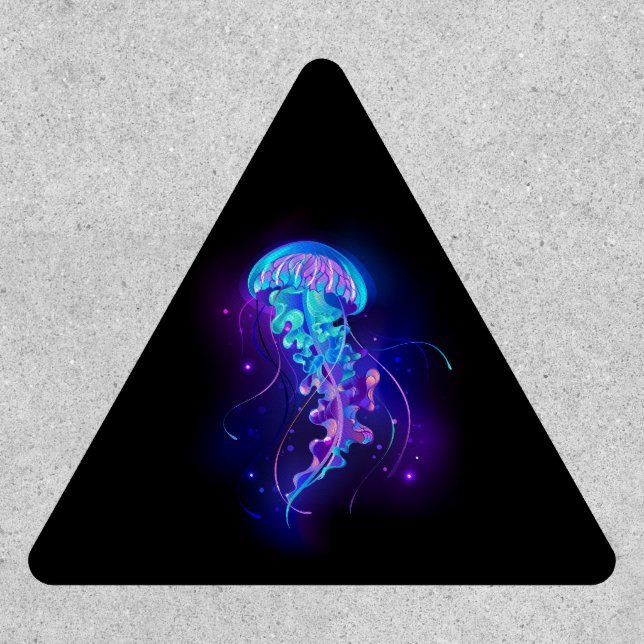 Vibrant Color Glowing Jellyfish Patch (Front)