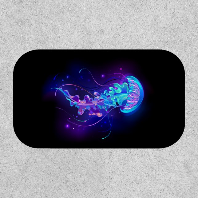 Vibrant Color Glowing Jellyfish Patch (Front)