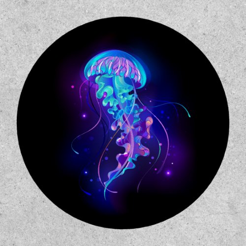 Vibrant Color Glowing Jellyfish Patch