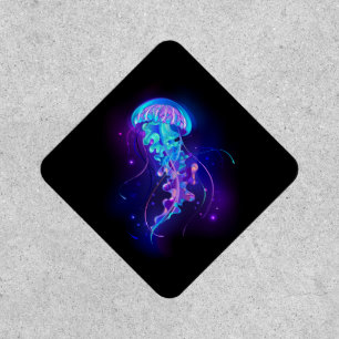 Vibrant Color Glowing Jellyfish Patch