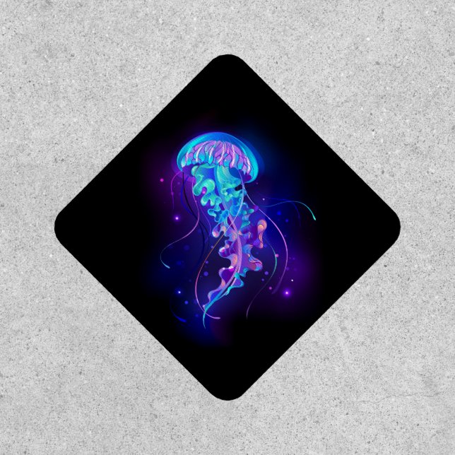 Vibrant Color Glowing Jellyfish Patch (Front)