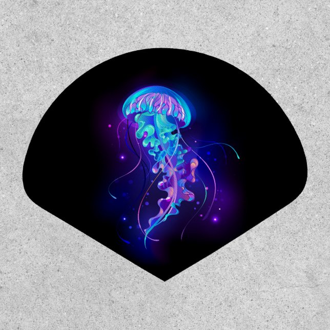 Vibrant Color Glowing Jellyfish Patch (Front)