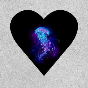Vibrant Color Glowing Jellyfish Patch