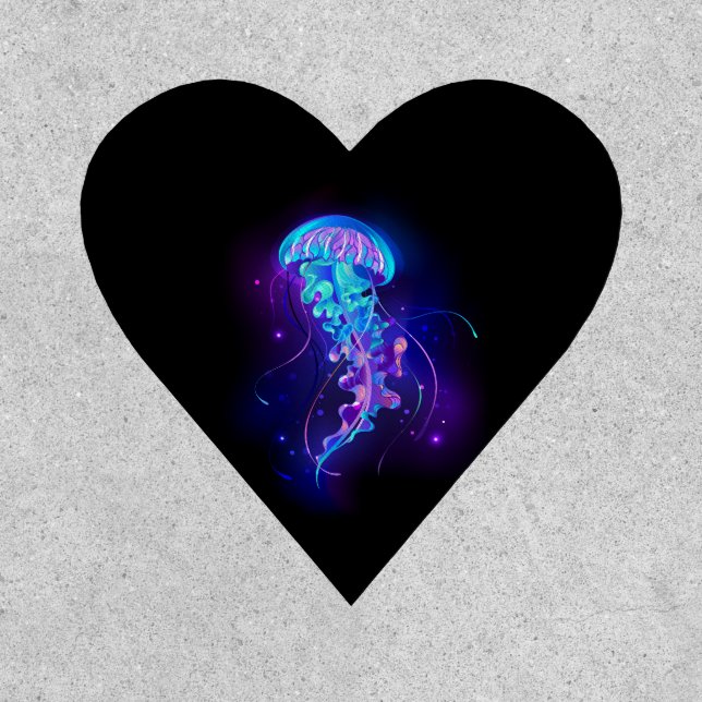 Vibrant Color Glowing Jellyfish Patch (Front)
