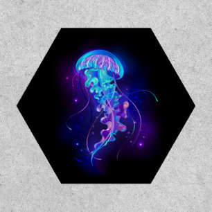 Vibrant Color Glowing Jellyfish Patch