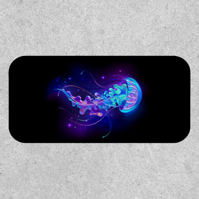 Vibrant Color Glowing Jellyfish Patch (Front)
