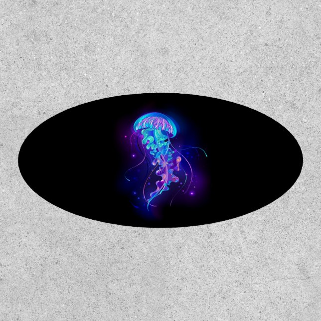 Vibrant Color Glowing Jellyfish Patch (Front)