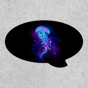 Vibrant Color Glowing Jellyfish Patch