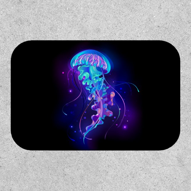 Vibrant Color Glowing Jellyfish Patch (Front)