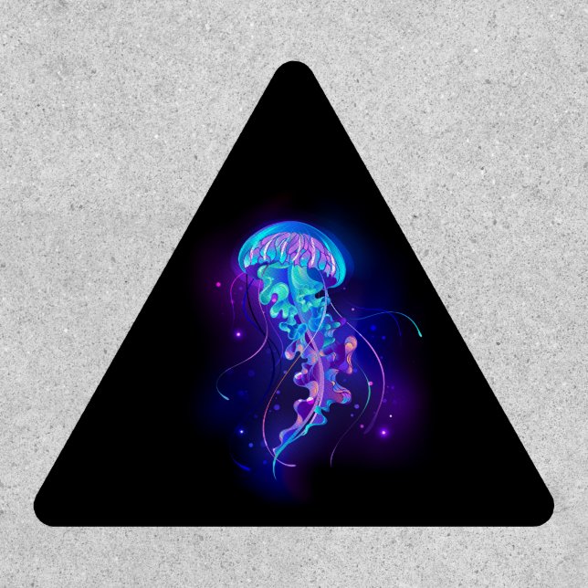 Vibrant Color Glowing Jellyfish Patch (Front)